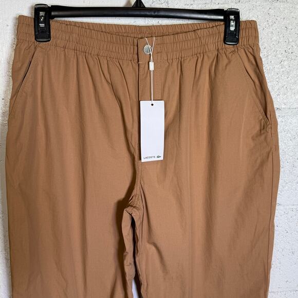 Lacoste Mens Relaxed Fit Track Pants IT5 beige Large $150 - Picture 3 of 8